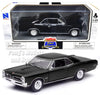 1966 Pontiac GTO - BLACK - 1/25 Scale Diecast Metal Car Model by Newray