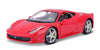 2009 Ferrari 458 Italia F142 - RED - 1/24 Scale Diecast Model by Bburago