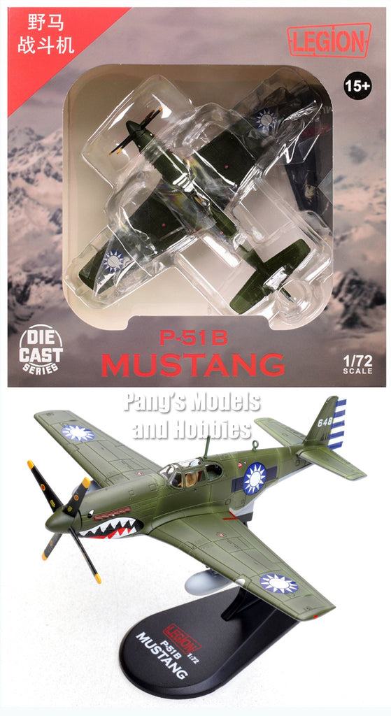 P-51 P-51C Mustang -Chinese Air Force, 1945 1/72 Scale Diecast Metal Model by Legion