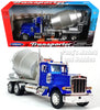 Peterbilt 379 Cement Concrete Mixer Truck - BLUE - 1/32 Scale Diecast Metal and Plastic Model by Welly
