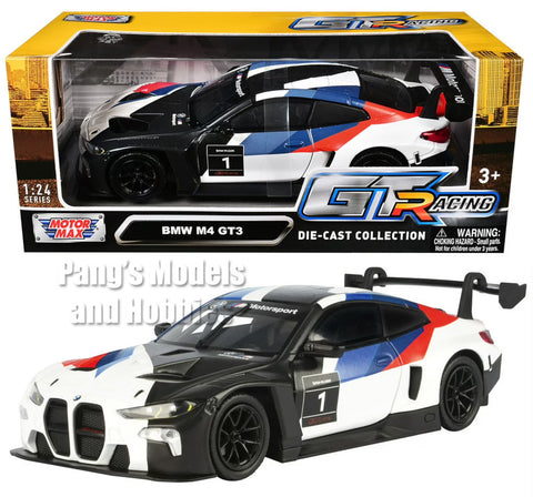 2022 BMW M4 GT3 - M Motorsport #1 - 1/24  Scale Diecast Metal Model by Motormax w/ BOX