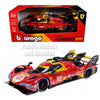 2024 Ferrari 499P #50 w/ Display Base  1/24 Scale Diecast Model by Bburago