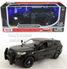 2022 Ford Explorer Police Interceptor SUV - BLACK - 1/24 Scale Diecast Model by Motormax