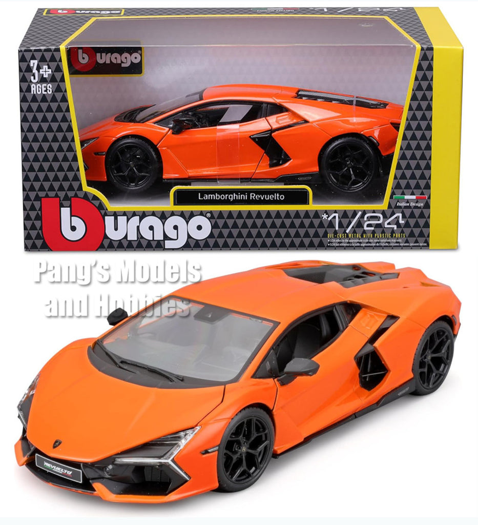 2023 Lamborghini Revuelto - ORANGE - 1/24 Scale Diecast Model by Bburago w/ BOX