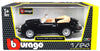 1961 Porsche 356 356B Cabriolet - BLACK w/ BOX - 1/24 Scale Diecast Model by Bburago