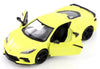 2020 Chevrolet Corvette C8 - YELLOW - 1/24 Diecast Metal Model by MotorMax