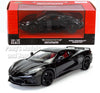 2020 Chevrolet Corvette C8 Stingray - BLACK - 1/24 Diecast Metal Model by MotorMax
