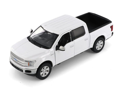2019 Ford F-150 Lariat Crew Cab SuperCrew - WHITE -1/27 Diecast Metal Model by Showcasts