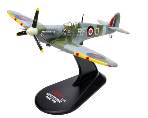 Supermarine Spitfire Mk.Vb EN951, 12 victory ace Jan Zumbach, No. 303 Polish "Kosciusko" Squadron, RAF, 1943 1/72 Scale Diecast Metal Model by Legion