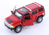 2005 Hummer H3 - RED - 1/24  Scale Diecast Metal Model by Showcasts