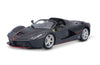 2016 Ferrari LaFerrari Aperta - BLACK - 1/24 Scale Diecast Model by Bburago