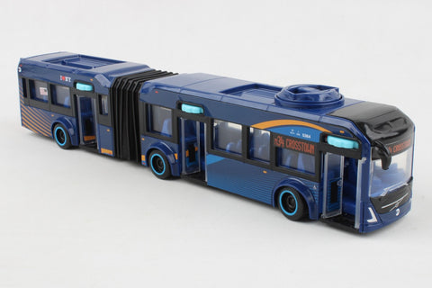 15 Inch MTA New York City Bus - Volvo Articulated Bus - Blue 1/43 Scale Model