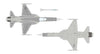 KF-5E F-5E F-5 Tiger II Republic of Korea Air Force - ROKAF - 1/144 Scale Plastic Model Kit (Assembly Required) by Academy