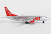 6 Inch Boeing 737 Jet2.com Jet2 Airlines 1/220 Scale Diecast Airplane Model by Daron (Single Plane)