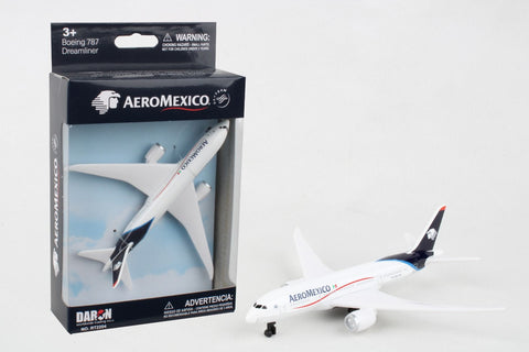 5.75 Inch Boeing 787 Aeromexico 1/388 Scale Diecast Airplane Model by Daron (Single Plane)