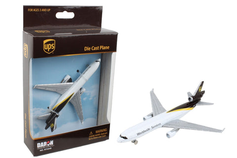 5.25 Inch MD-11 UPS World Services 1/460 Scale Model Airplane by Daron (Single Plane)