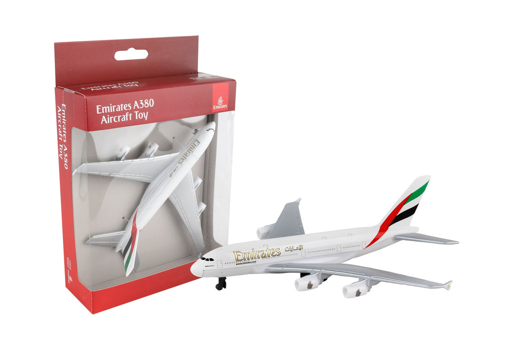 6 Inch Airbus A380 Emirates 1/479 Scale Model Airplane by Daron (Single Plane)
