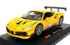 2016 Ferrari 488 challenge #25 - YELLOW - 1/24 Scale Diecast Model by Bburago