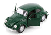 Volkswagen VW 1973 Classic Beetle - GREEN - 1/24 Scale Diecast Metal Model by Maisto