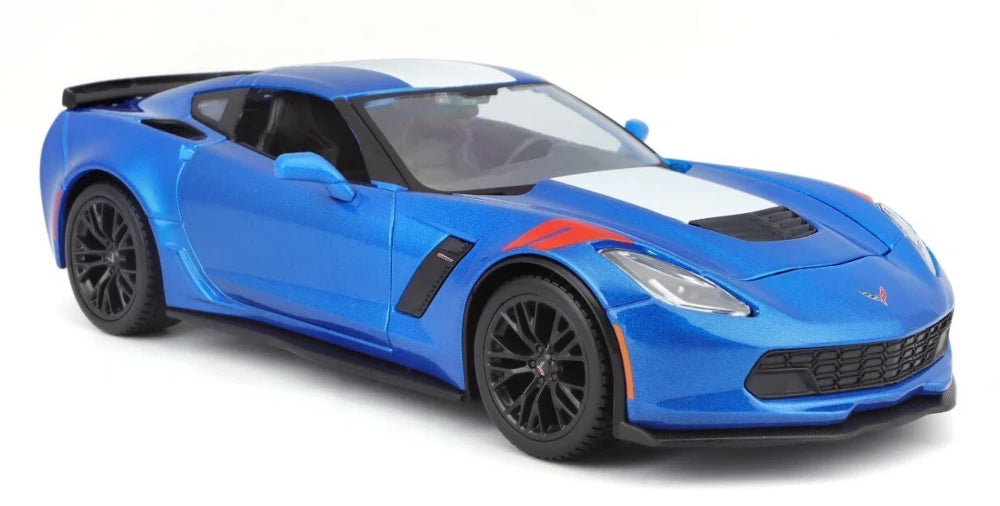 2017 Chevrolet Corvette C7 Grand Sport - BLUE - 1/24 Diecast Metal Model by Maisto