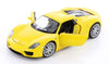 2013 Porsche 918 Spyder Hard Top - YELLOW - 1/24 Diecast Metal Model by Welly w/ BOX
