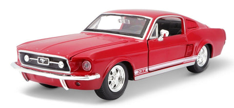 1967 Ford Mustang GT - Red - 1/24 Diecast Metal Model by Maisto
