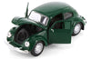 Volkswagen VW 1973 Classic Beetle - GREEN - 1/24 Scale Diecast Metal Model by Maisto