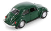 Volkswagen VW 1973 Classic Beetle - GREEN - 1/24 Scale Diecast Metal Model by Maisto