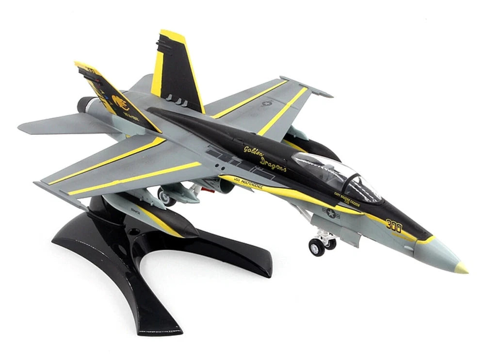 F-18 F/A-18C Hornet VFA-192 NF-300 "World Famous Golden Dragons" US NAVY - 1/72 Scale Assembled and Painted Plastic Model by Easy Model