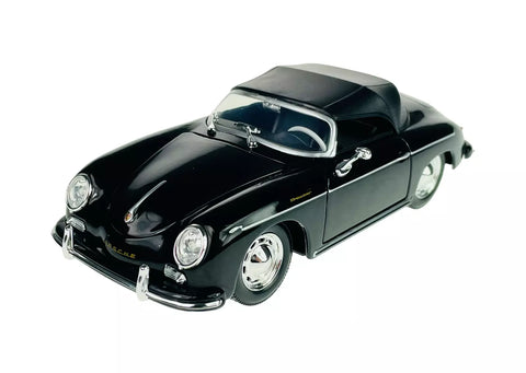 1962 Porsche 356B 356 Carrera 2 Black Convertible Cabriolet 1/24 Diecast Metal Model by Welly (Copy)