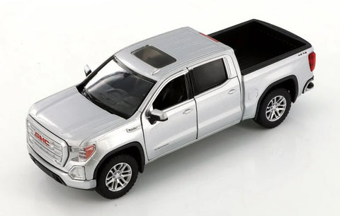 2019 GMC Sierra 1500 SLT Crew Cab - SILVER - 1/27 Diecast Metal Model by MotorMax