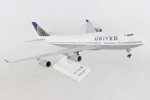 Boeing 747-400 United Airlines (Post Continental Merger) 1/200 Scale by Sky Marks