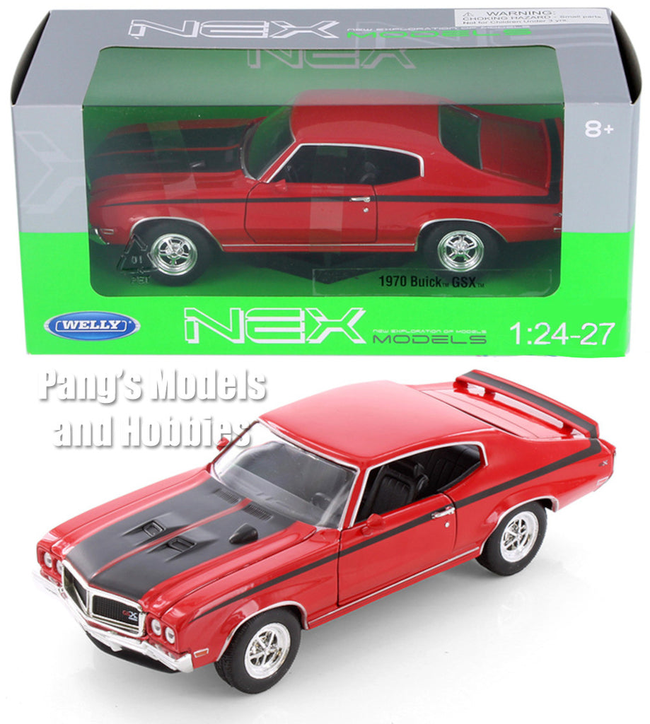 1970 Buick GSX Gran Sport - RED - 1/24 Diecast Metal Model by Welly