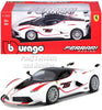 2015 Ferrari FXX-K FXX K #75 LaFerrari - WHITE - 1/24 Scale Diecast Model by Bburago