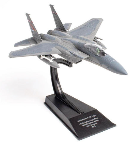 Boeing - McDonnell Douglass F-15 F-15C Eagle 123rd FS Oregon Air National Guard 1/100 Scale Diecast Metal Model by Hachette
