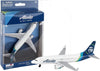 6 Inch Boeing 737 Alaska Airlines 1/220 Scale Diecast Airplane Model by Daron (Single Plane)