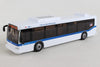 11 Inch MTA New York City Bus - Hybrid Electric Bus - White 1/43 Scale Model