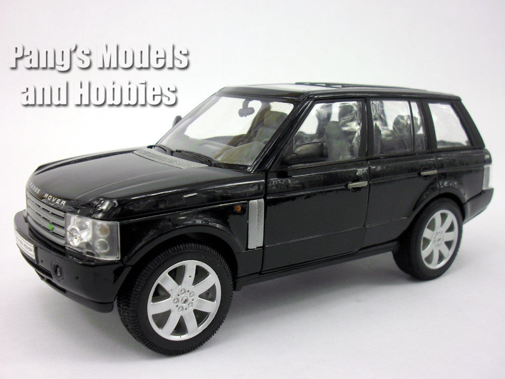 Metal Land Rover Model 2001 Land Rover Range Rover (L322) Black 1/24 Diecast Metal Model by W ...