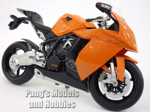 KTM 1190 RC8 (Orange) 1/10 Scale Diecast Metal Model Motorcycle by Welly
