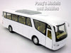 White/Blank Coach Bus Scale Diecast Metal Model by Kinsmart