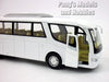 White/Blank Coach Bus Scale Diecast Metal Model by Kinsmart