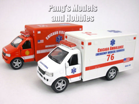 5 Inch Chicago EMS Ambulance Model by Kinsfun