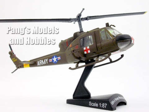 Bell UH-1 Iroquois (Huey) MEDEVAC 1/87 Scale Diecast Metal Model by Daron