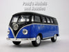 Volkswagen -VW T1 (Type 2) Black Roof Bus 1/32 Scale Diecast & Plastic Model by Kinsmart