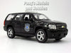 4.5 Inch Chevy Tahoe Black Police Patrol Scale Diecast Model by Welly