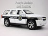4.5 Inch Chevy Tahoe White Police Patrol Scale Diecast Model by Welly