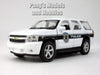 4.5 Inch Chevy Tahoe White Police Patrol Scale Diecast Model by Welly