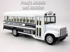 5 Inch White Country Sheriff Department Bus Scale Diecast Metal Model