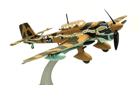Junkers Ju-87 Stuka German Dive Bomber, Libya 1941 1/72 Scale Diecast Model - Unbranded