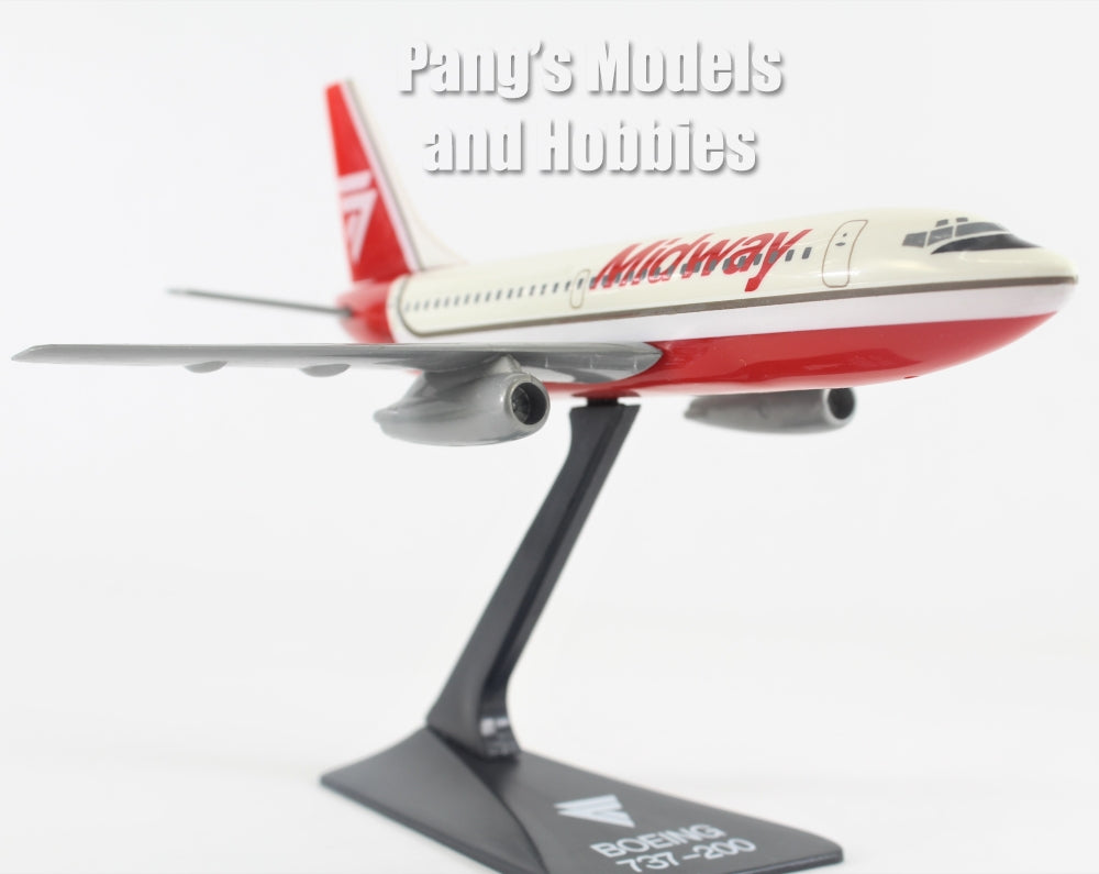 Mark Air 737-200 1:180 Scale - Plastic Snap-Fit Model Airplane - Collectible Rep